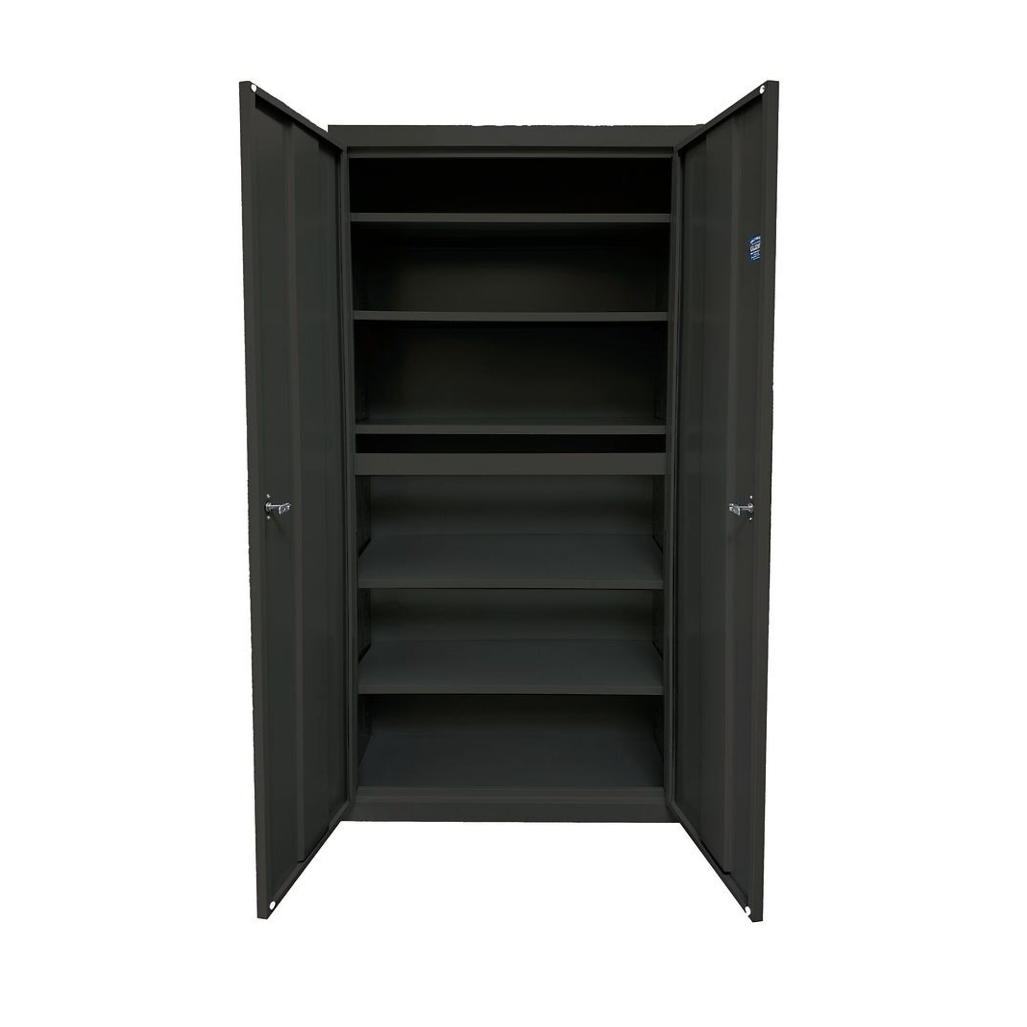 Steel Cabinets USA Storage Cabinet — 36in. x 24in. x 72in., 5 Adjustable Shelves, 160-Lb. Capacity, Charcoal, Model# UA-362472-5-C